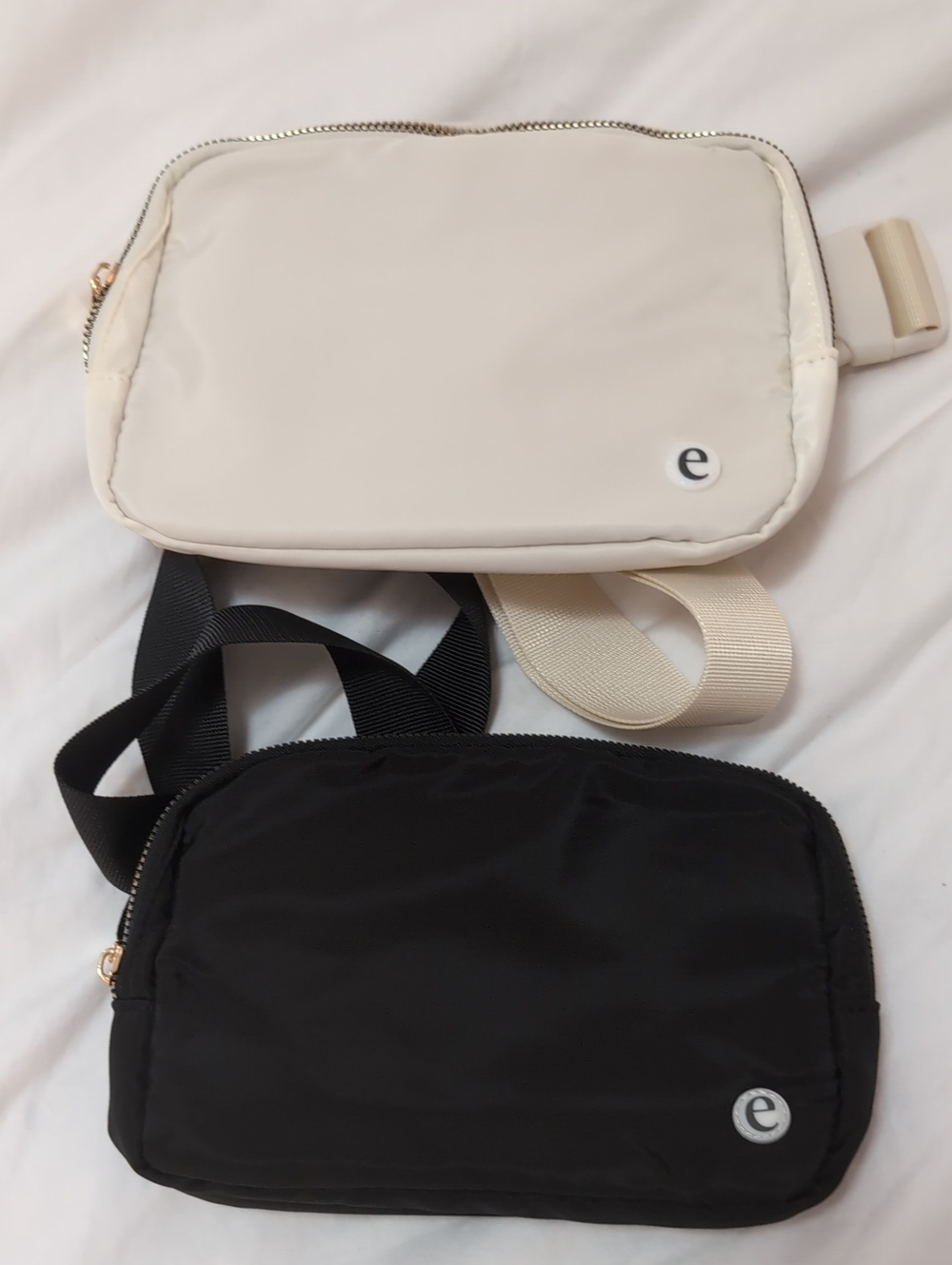 Everylife Pro-Life Oat Milk Cream & Black Crossbody Belt Bags 🩷 Fanny Packs